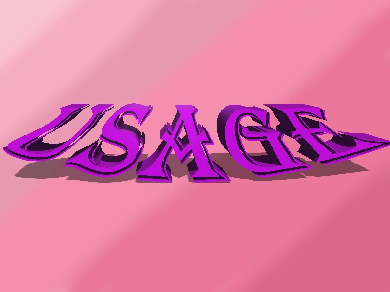 Usage Usage